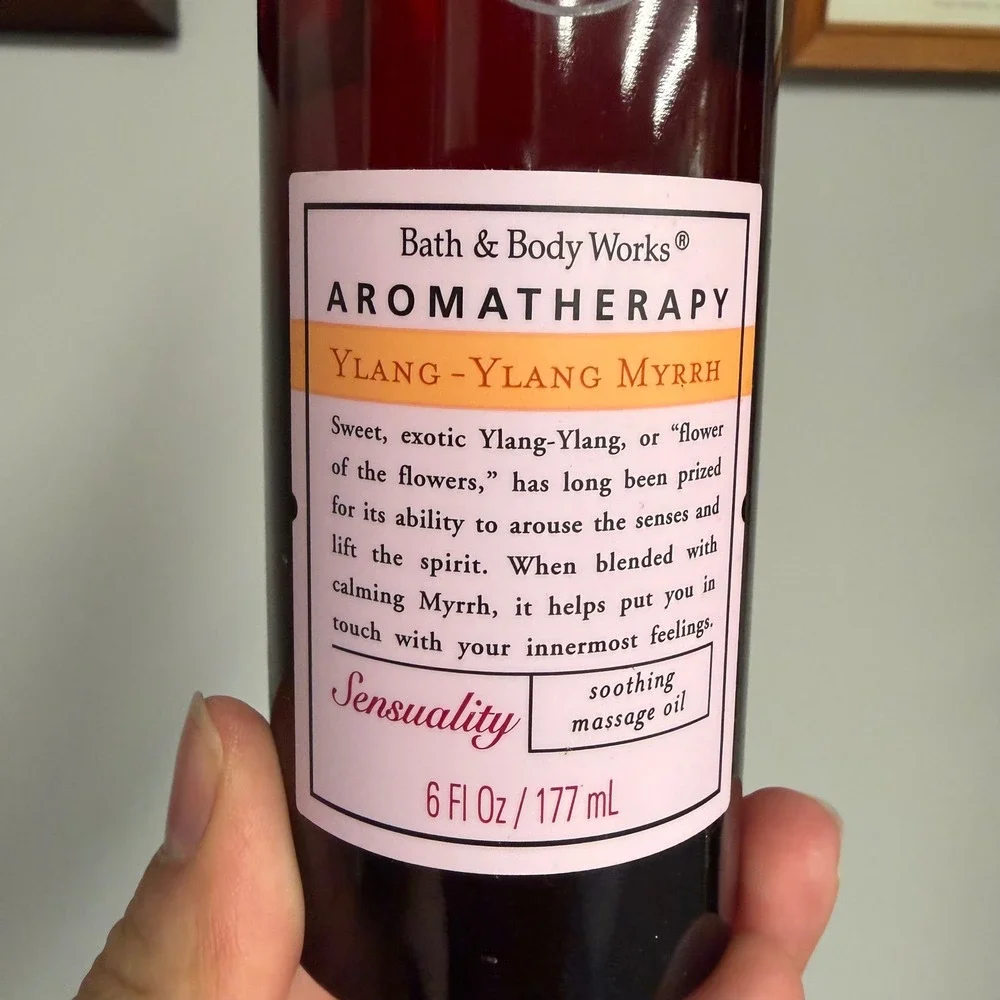Bath & Body Works Aromatherapy Sensuality Ylang-Ylang Myrrh Massage Oil 6oz